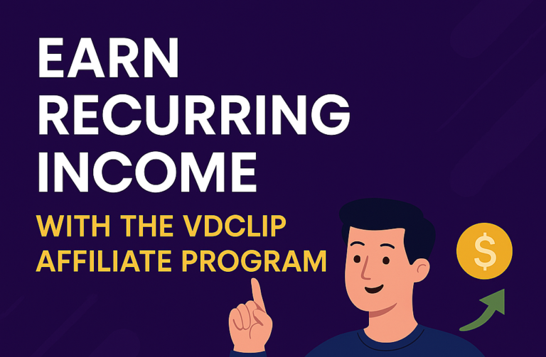 earn money with the VDClip affiliate program