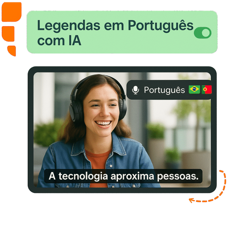 Legendas em português geradas automaticamente com VDClip