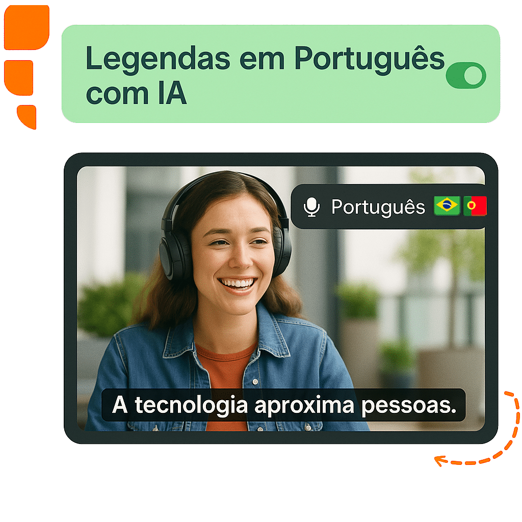 Legendas em português geradas automaticamente com VDClip